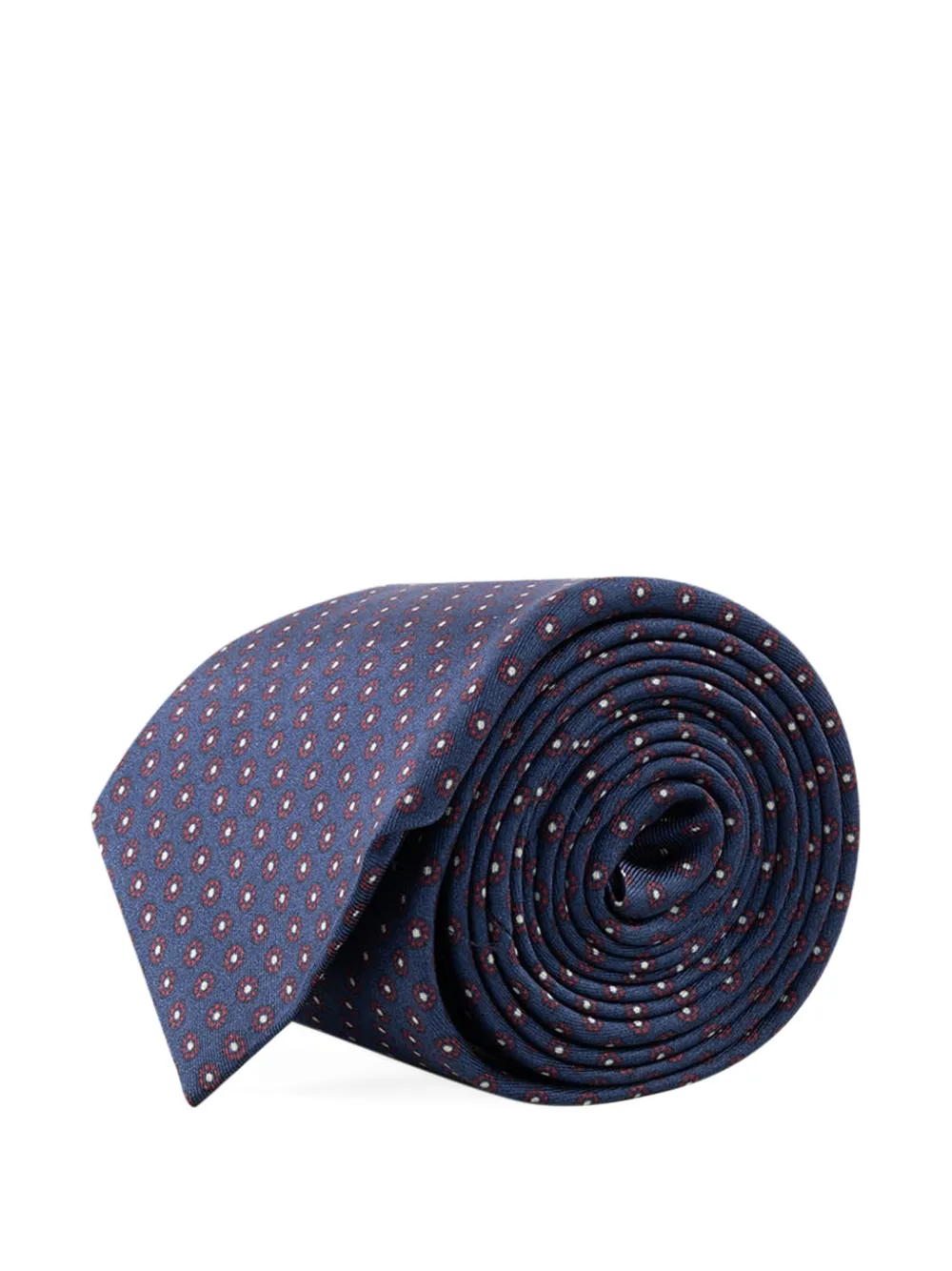 Corneliani geometric-print tie Blauw