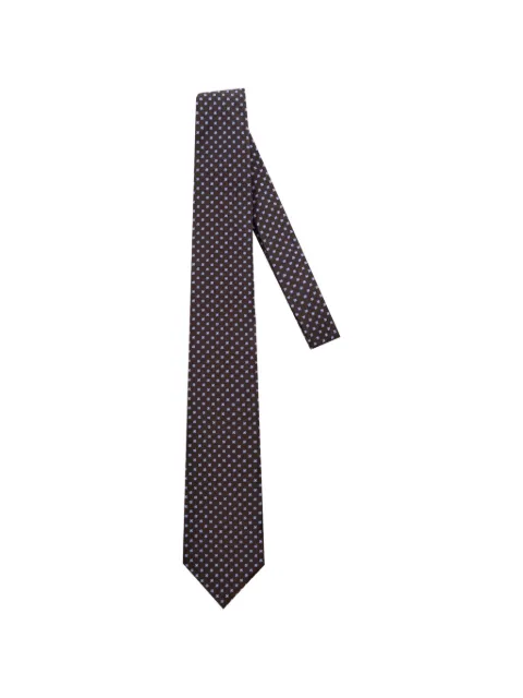 Corneliani embroidered silk-blend tie