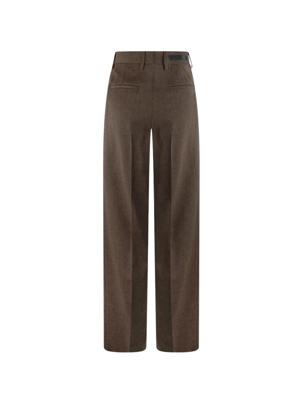 Briglia 1949 pleated straight-leg trousers Bruin