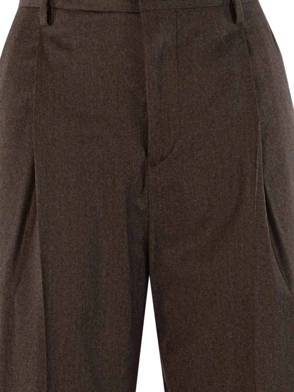 Briglia 1949 pleated straight-leg trousers Bruin