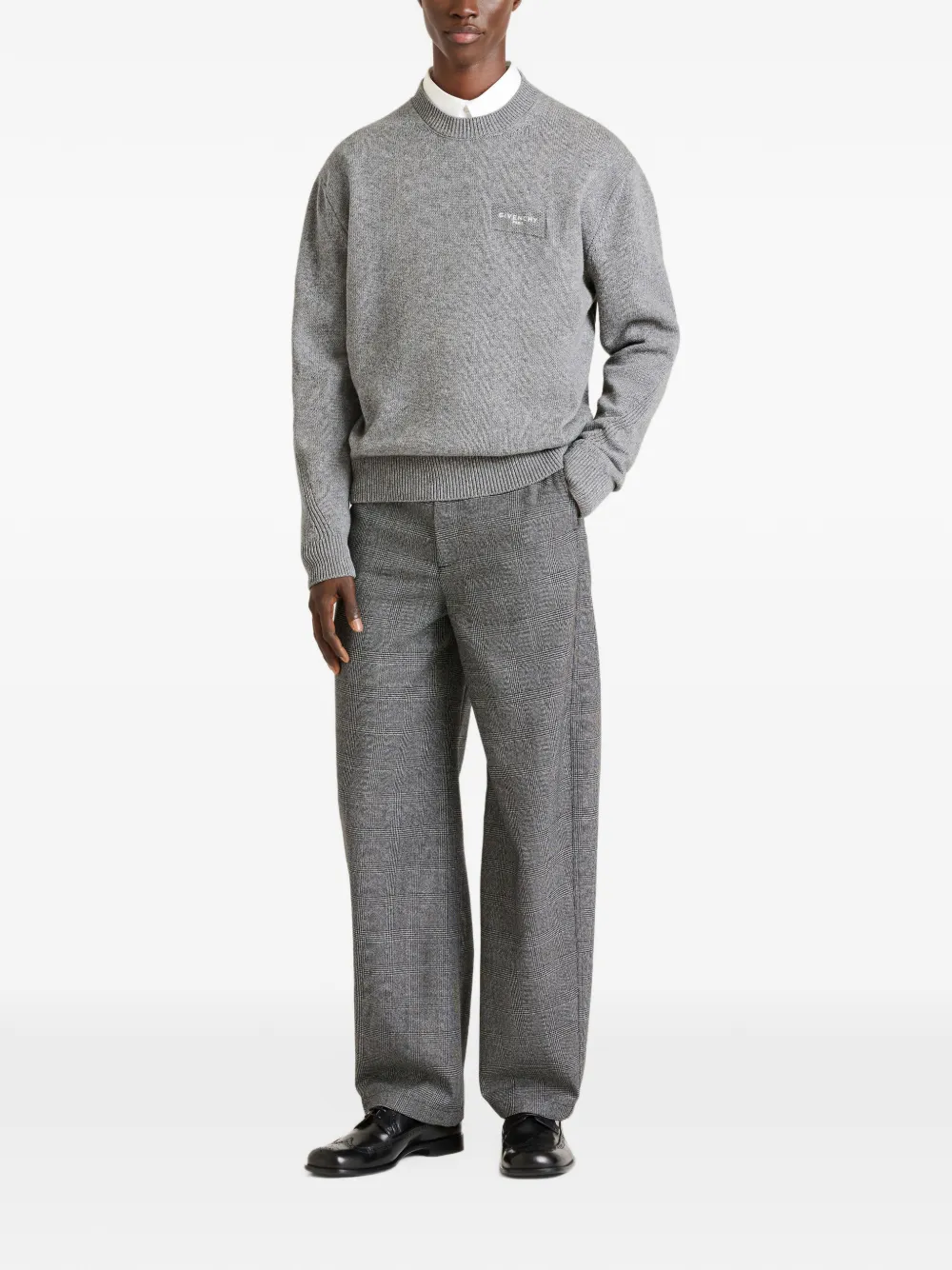 Givenchy Couture Seam trui van wol en kasjmier Grijs