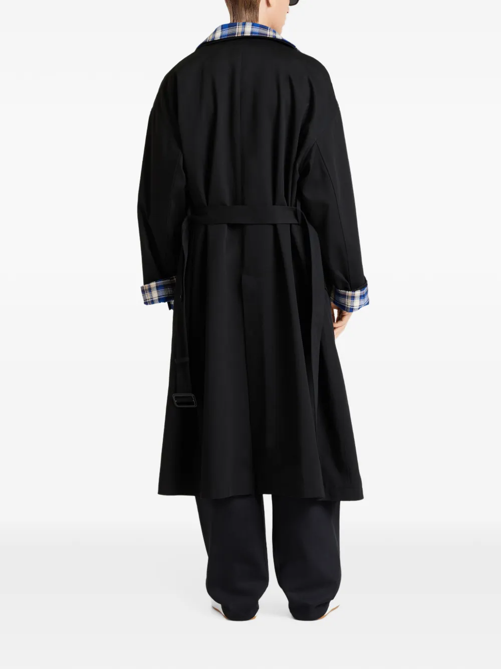 Givenchy Couture Seam dubbele katoenen trenchcoat Zwart