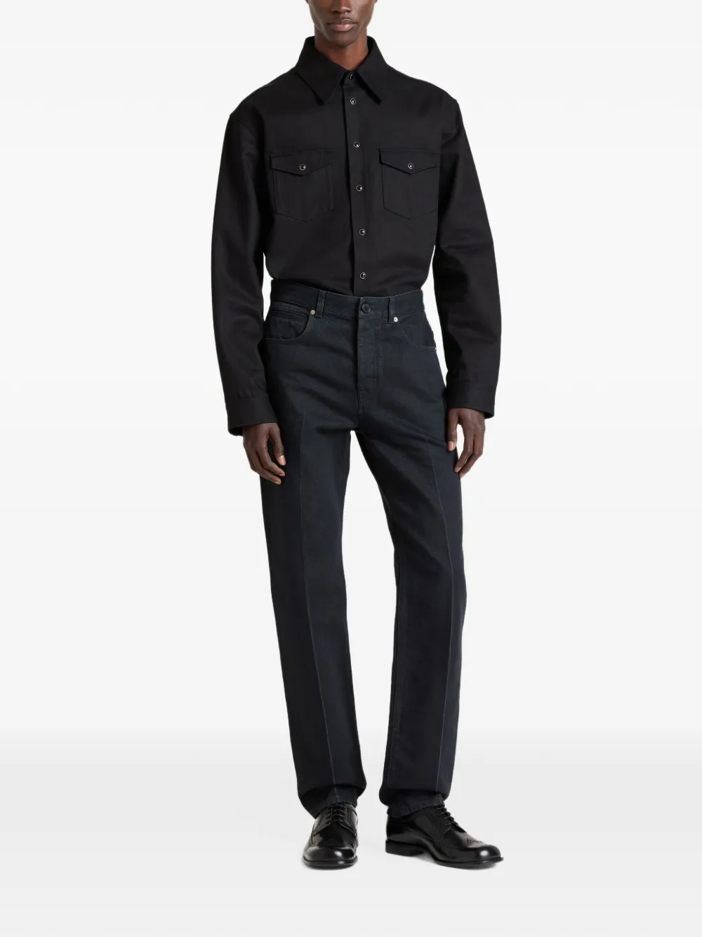 Givenchy Western denim overhemd Zwart