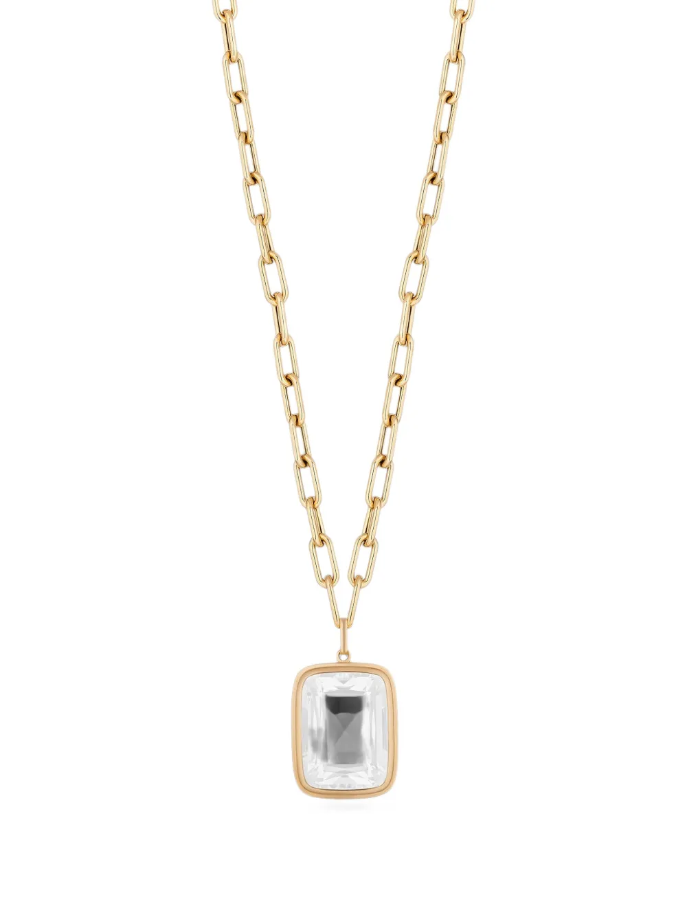 Goshwara Manhattan moon quartz necklace - Oro