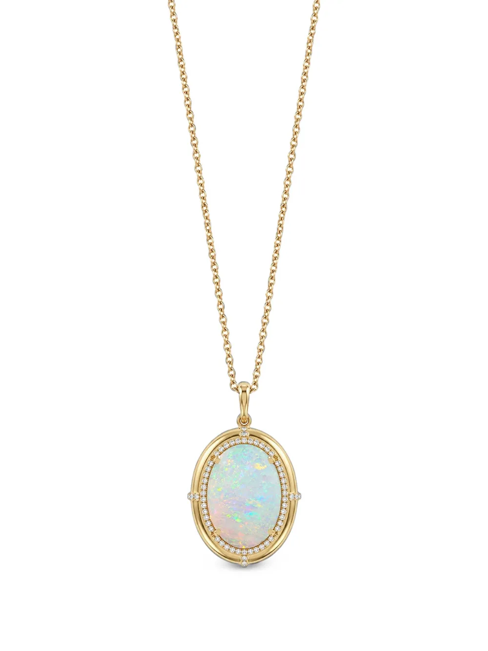 Goshwara G-One opal and diamond necklace - Oro