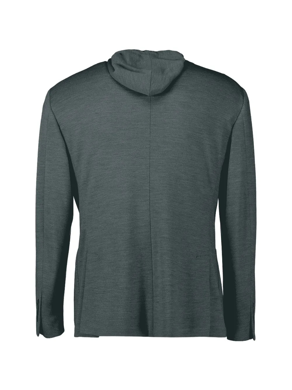 Eleventy single-breasted hooded blazer Blauw