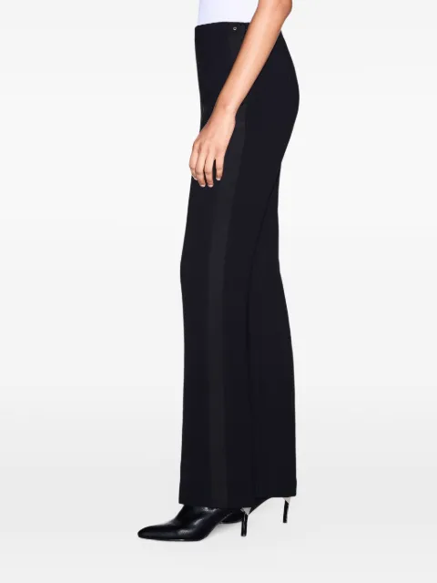 Armani Exchange satin-trim wide-leg trousers