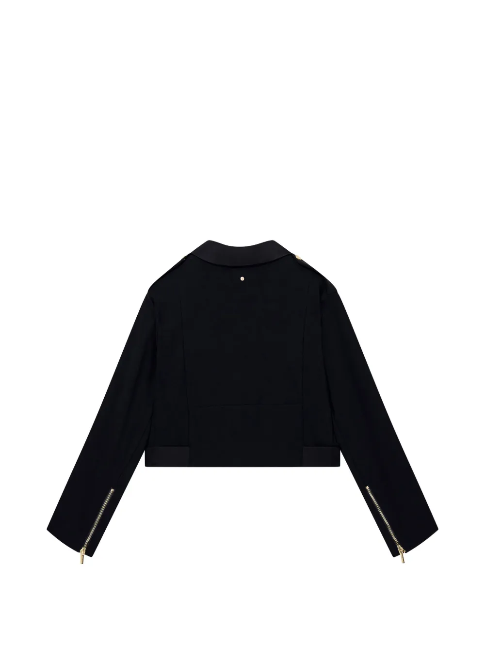 Armani Exchange Cropped bikerjack Zwart