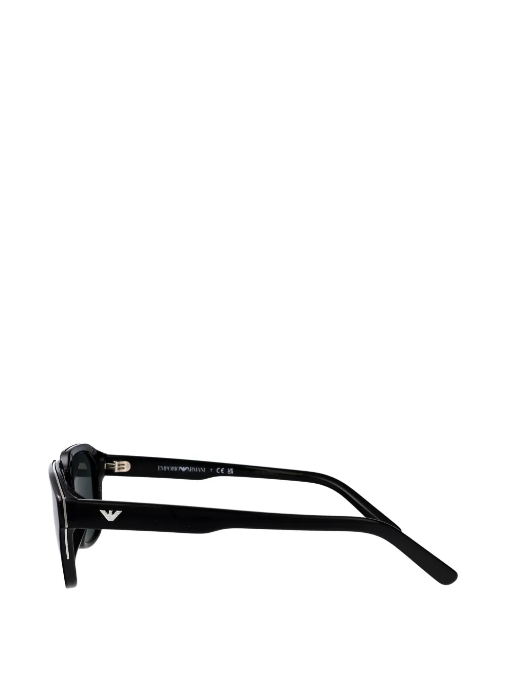 Emporio Armani geometric-frame sunglasses Zwart