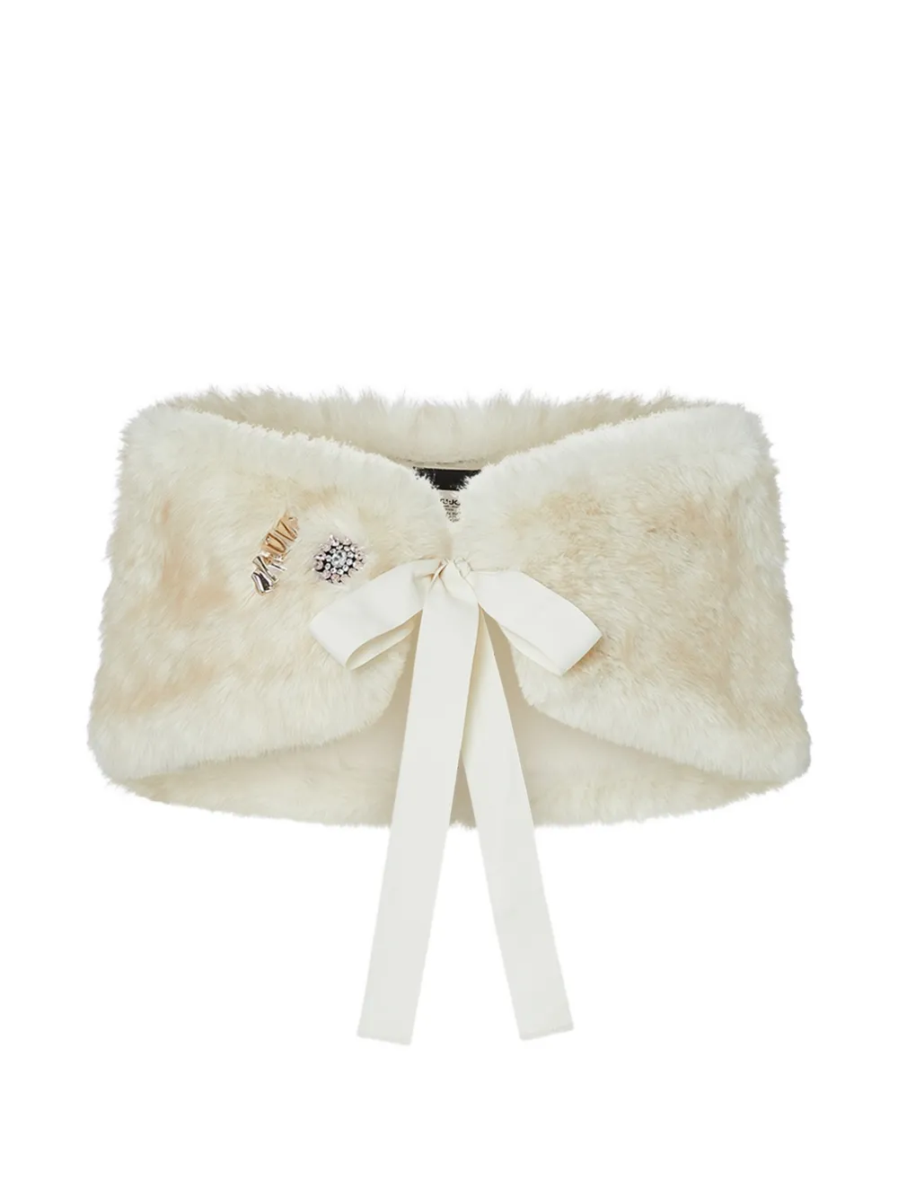 LIU JO stole in faux fur - Nude