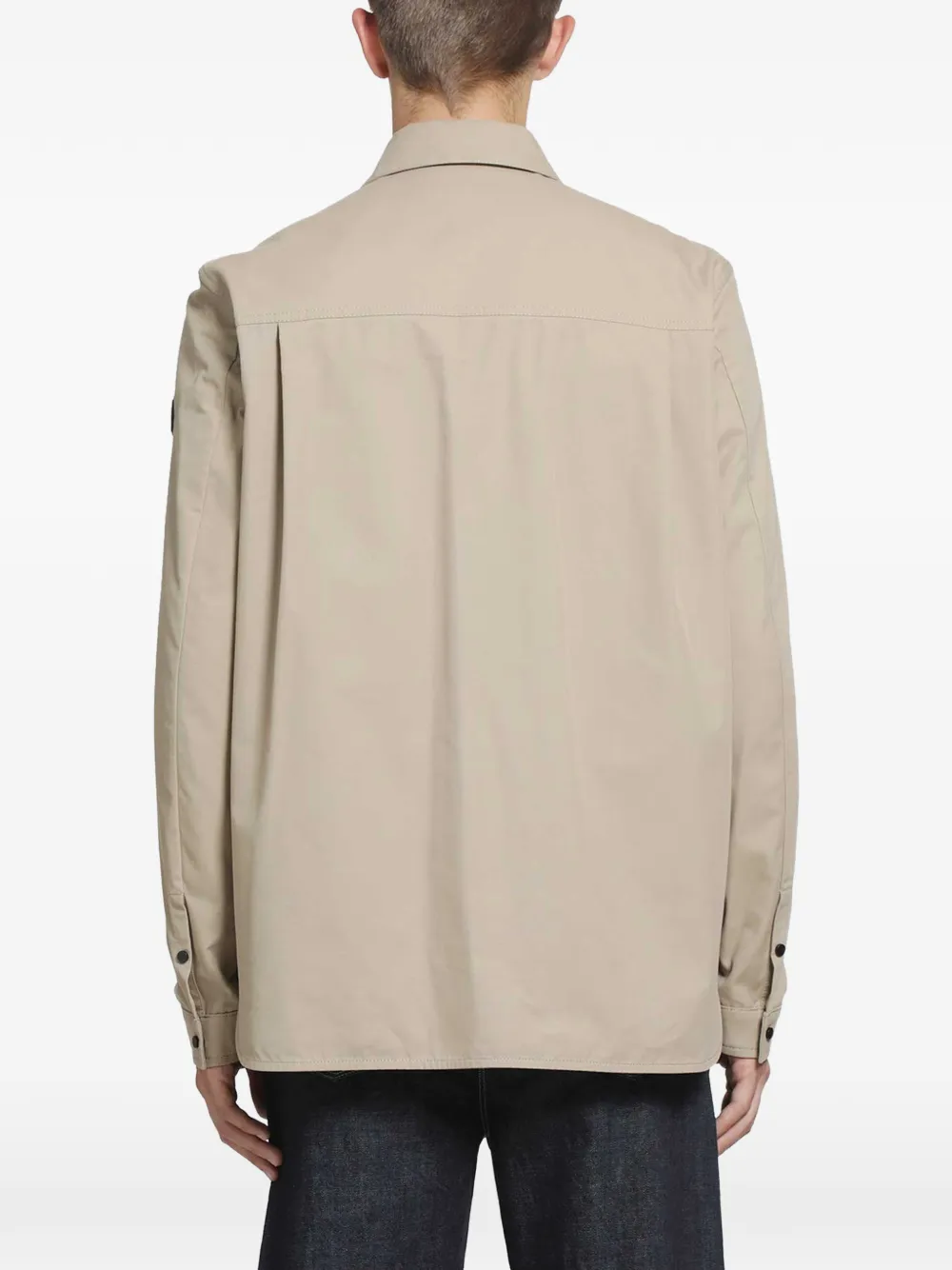 Moncler brushed cotton shirt Beige