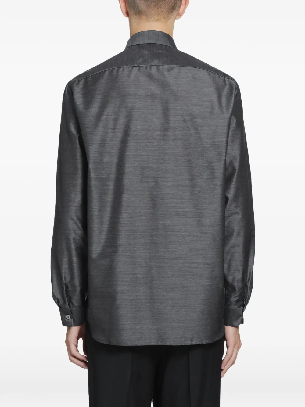 Lardini concealed-front shirt Grijs