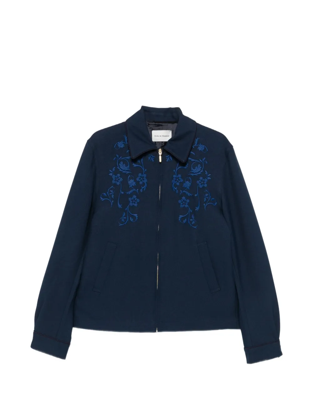 Drôle De Monsieur embroidered jacket - Blu