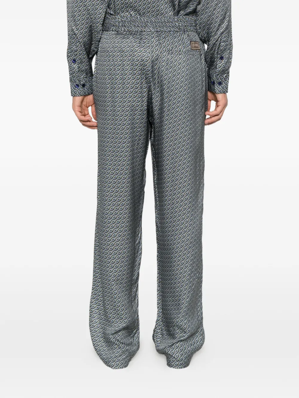 Drôle De Monsieur Broek met trekkoordtaille Blauw
