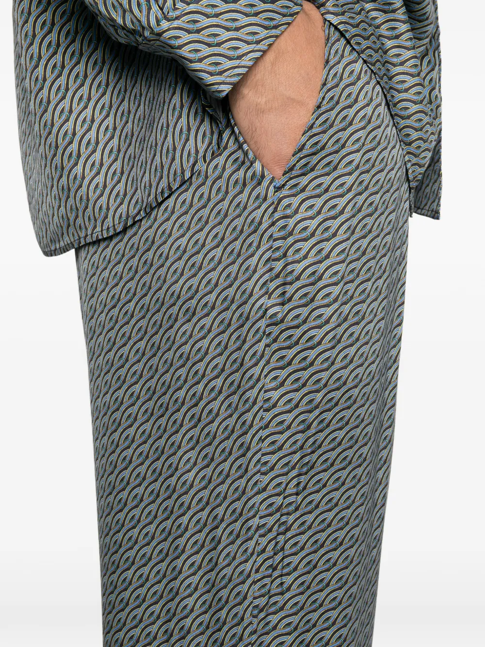 Drôle De Monsieur Broek met trekkoordtaille Blauw