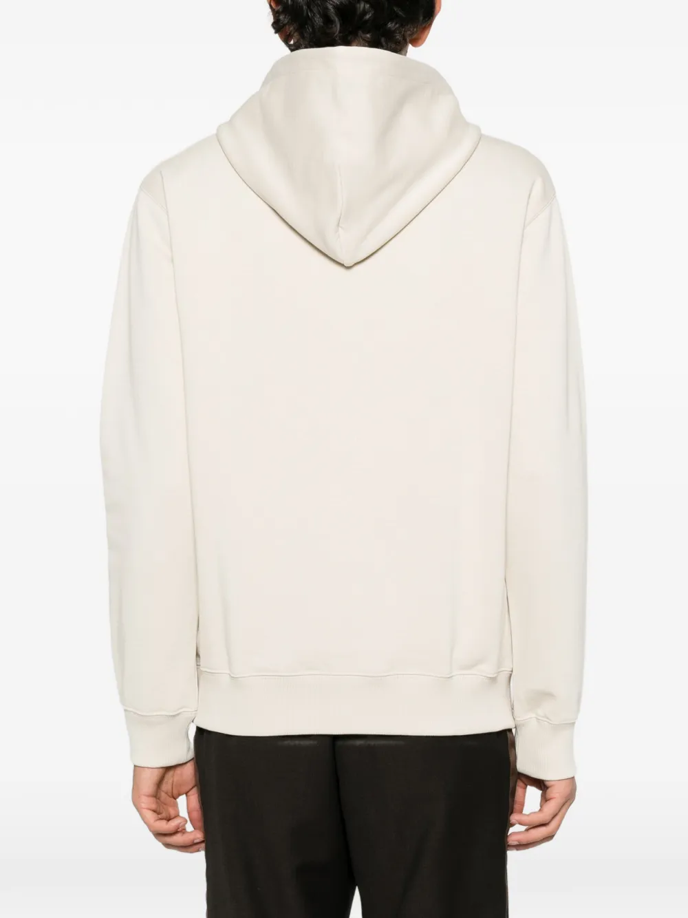 Drôle De Monsieur Le Hoodie slogan-print drawstring hoodie Beige