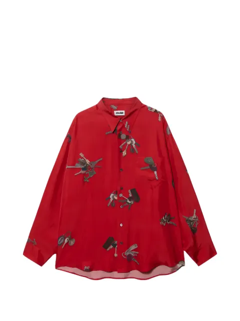 Magliano key-print silk shirt