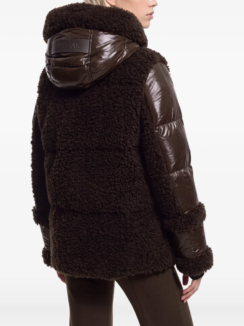 RUDSAK Marissa quilted faux-fur coat Bruin