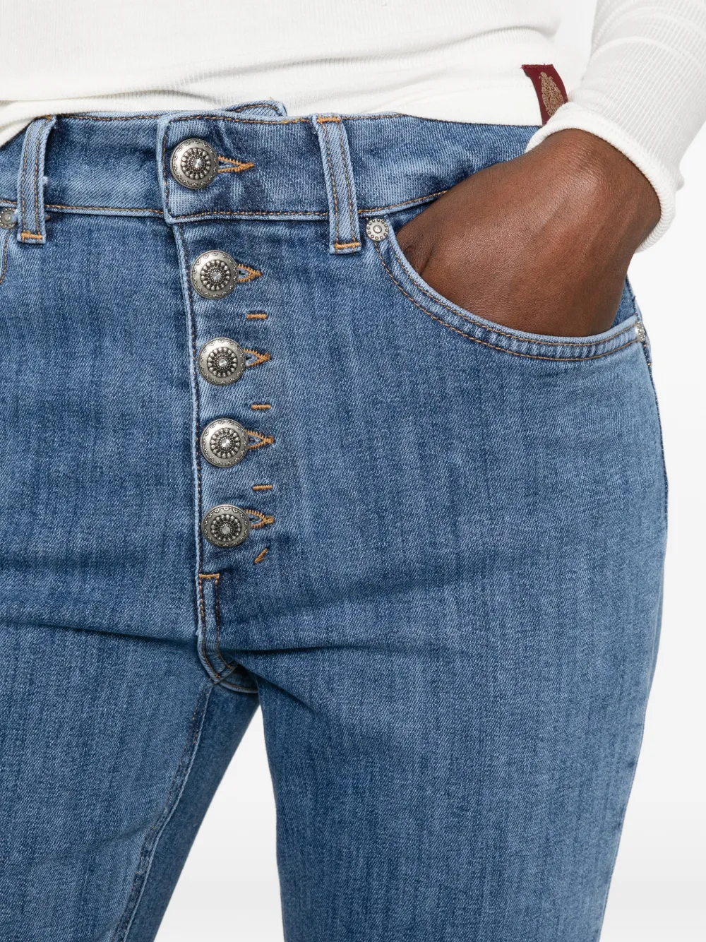 DONDUP Koons cropped jeans Blauw