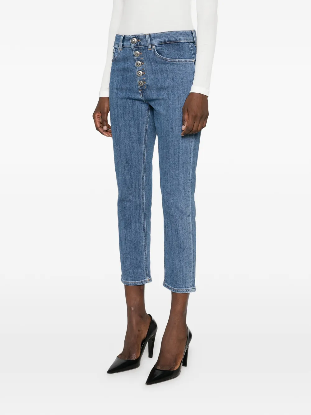 DONDUP Koons cropped jeans Blauw