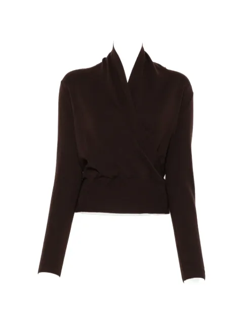 IVORY PARIS Nora wrap-effect sweater