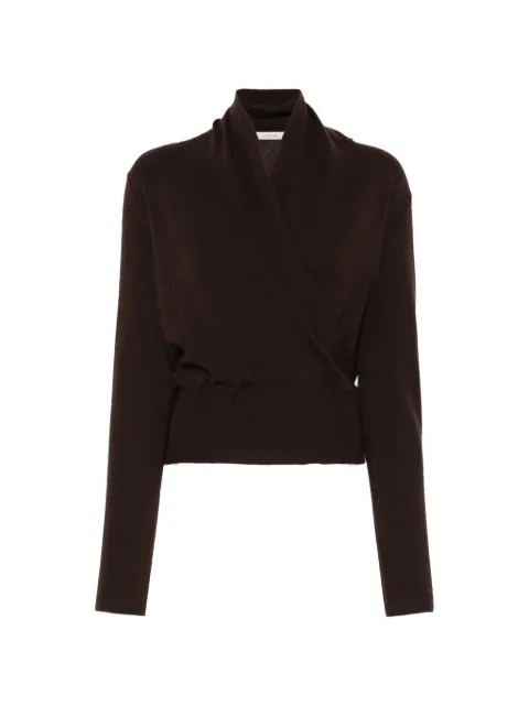 IVORY PARIS Nora sweater med slå om-effekt