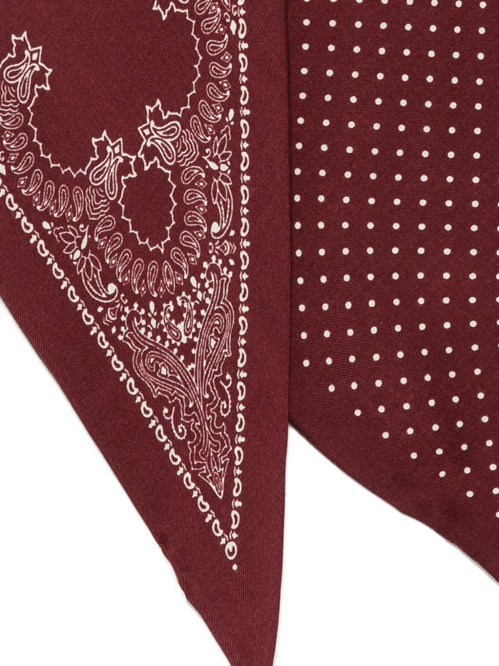 Destin paisley-print scarf Rood
