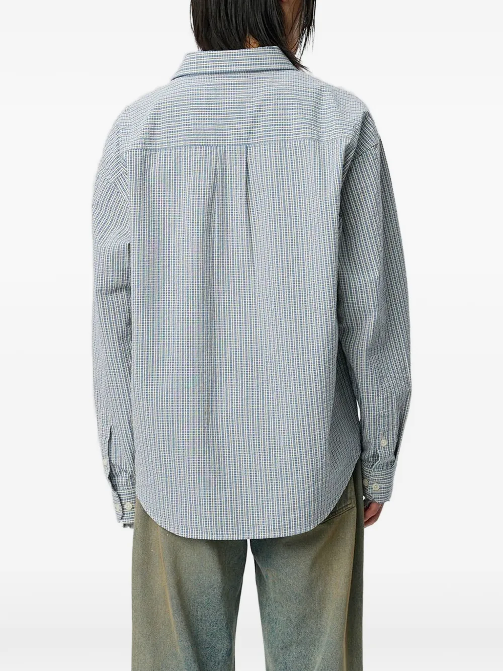 mfpen Executive geruit shirt Blauw
