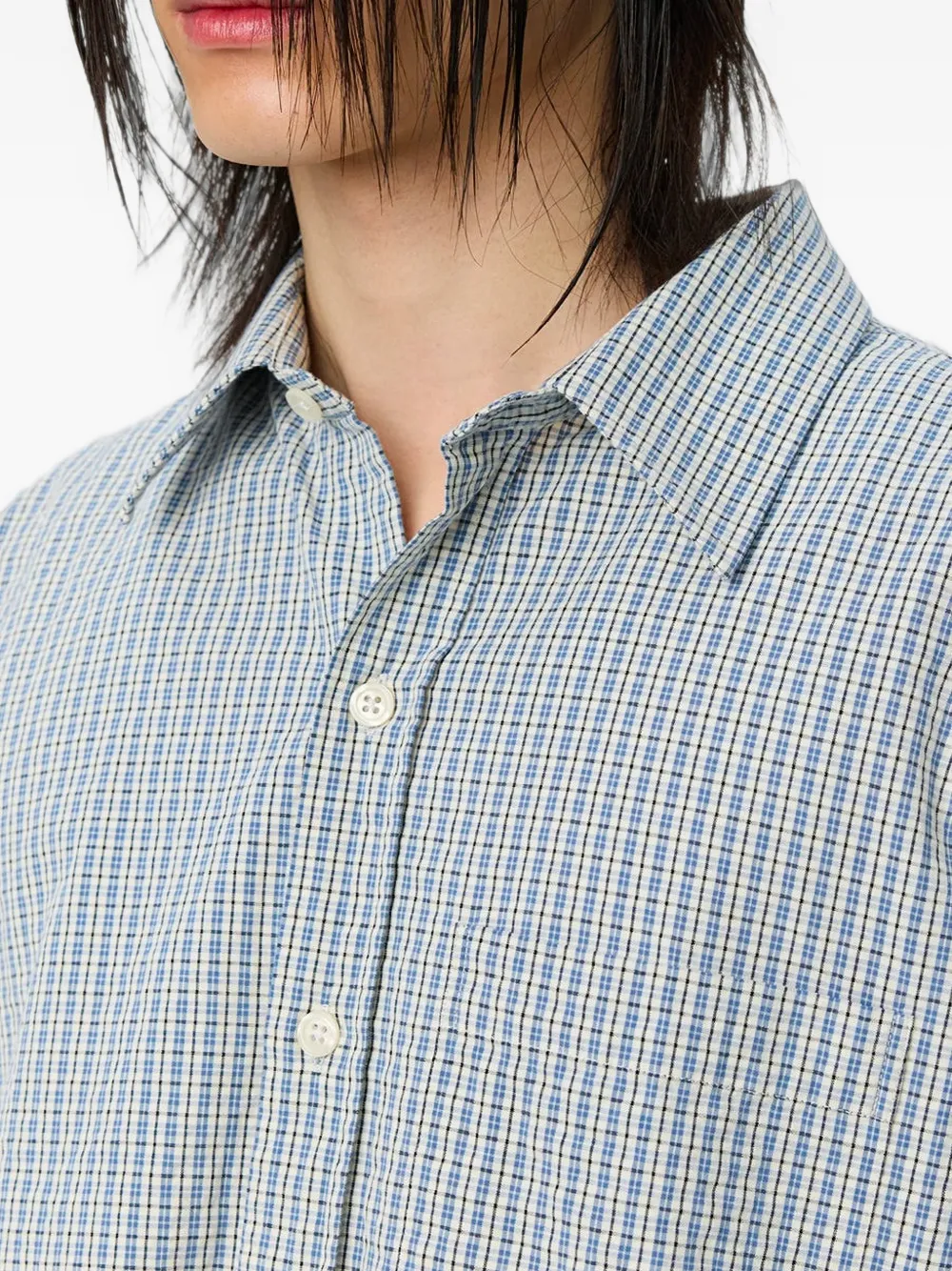 mfpen Executive geruit shirt Blauw