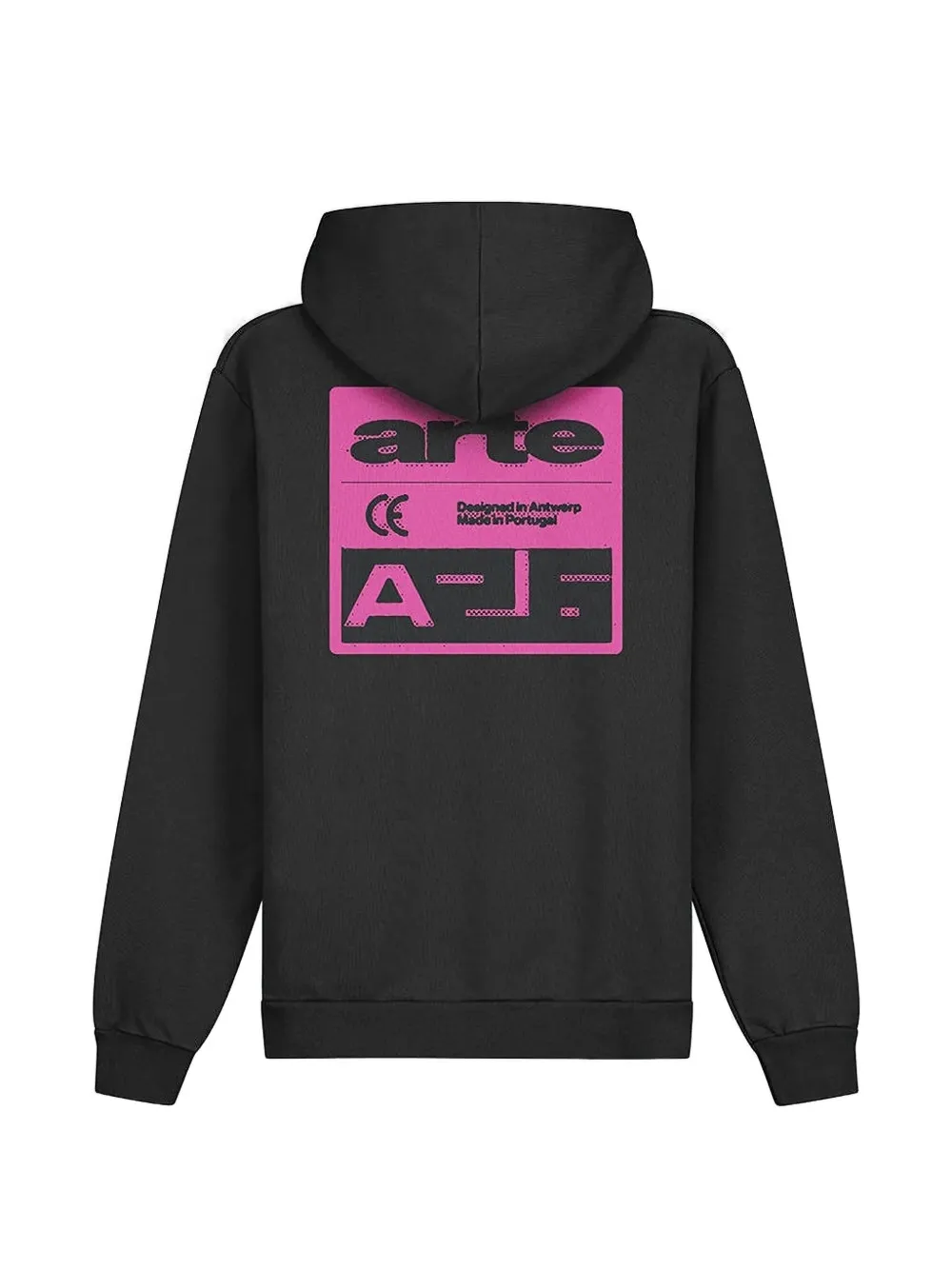 Arte Antwerp Hoodie met print Zwart