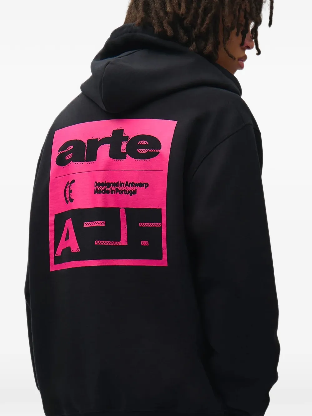 Arte Antwerp Hoodie met print Zwart