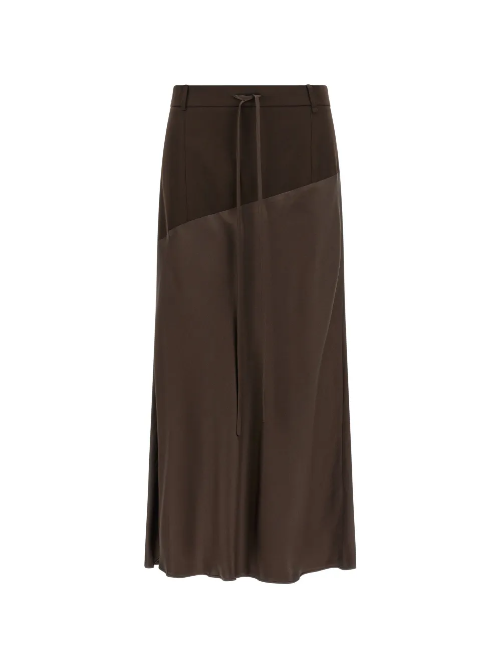 MISENITHE Asymmetrischer Rita Rose Bleistift-Maxirock - Braun