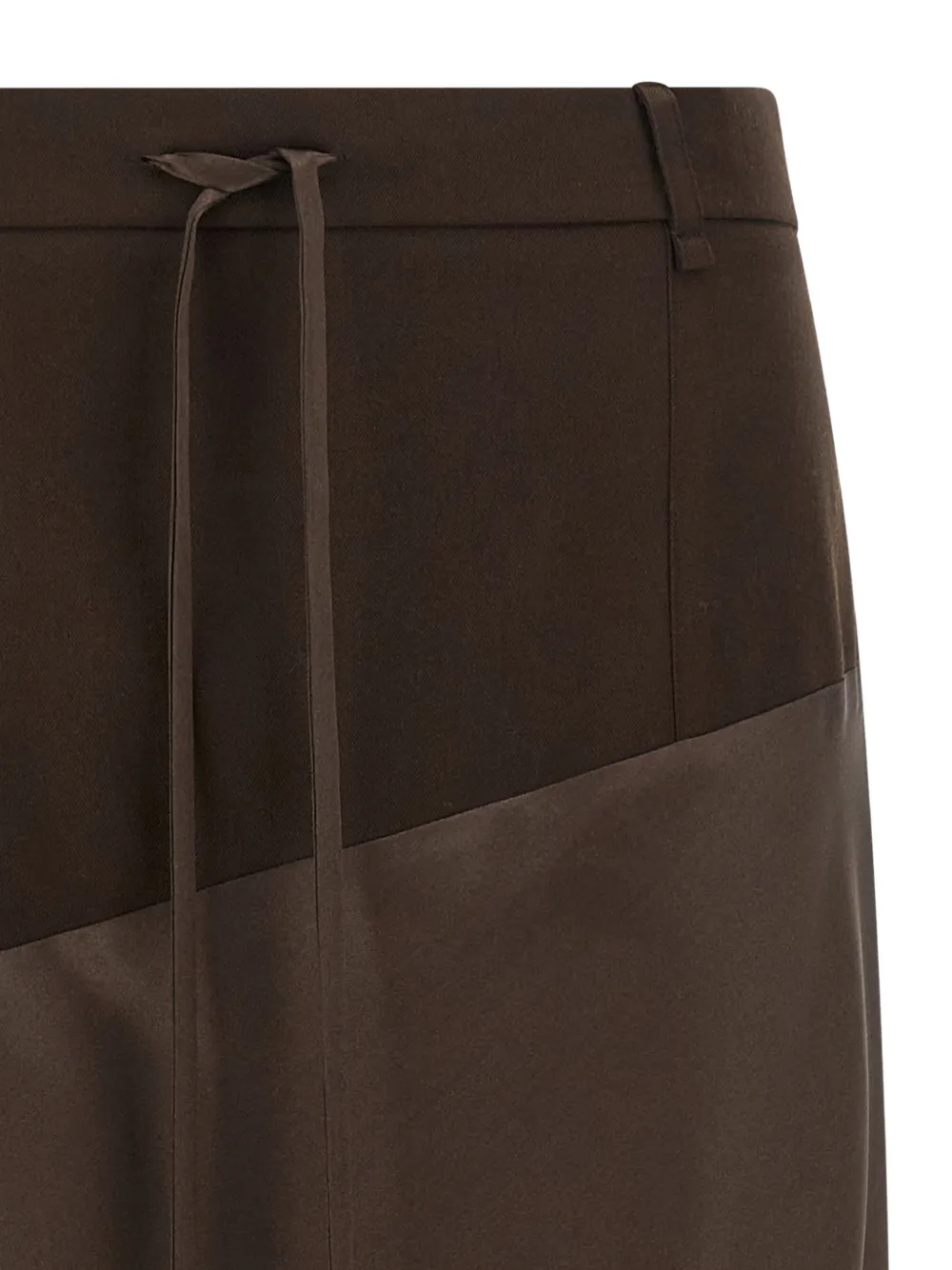MISENITHE Rita Rose asymmetrische maxi-kokerrok Bruin