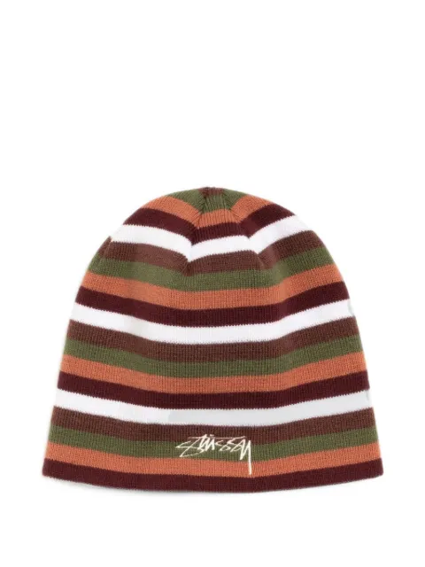Stüssy Smooth Stock striped beanie hat