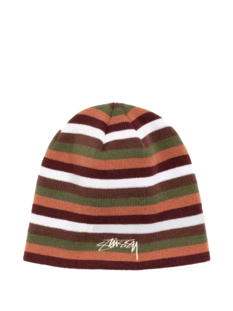 Stüssy Smooth Stock striped beanie hat