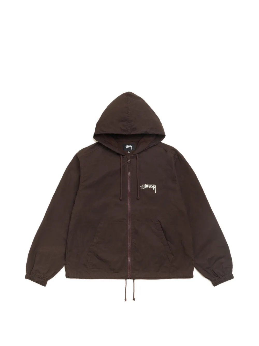 Stüssy Beach Shell logo-print hooded jacket - Marron Stüssy Beach Shell logo-print hooded jacket - Marron