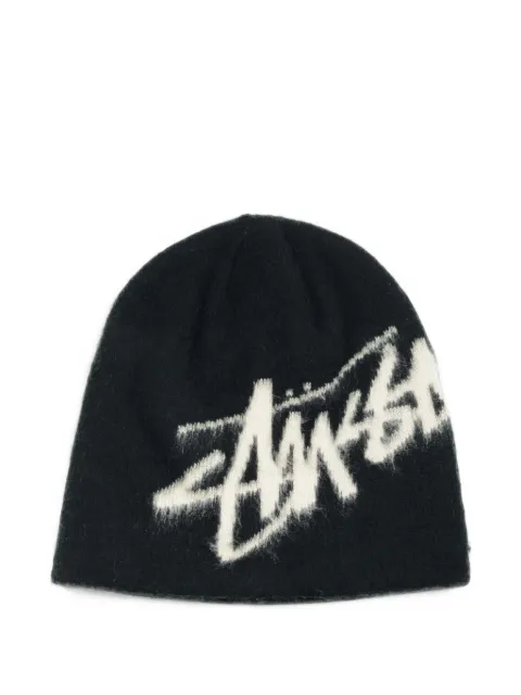 Stüssy brushed-out-logo beanie hat