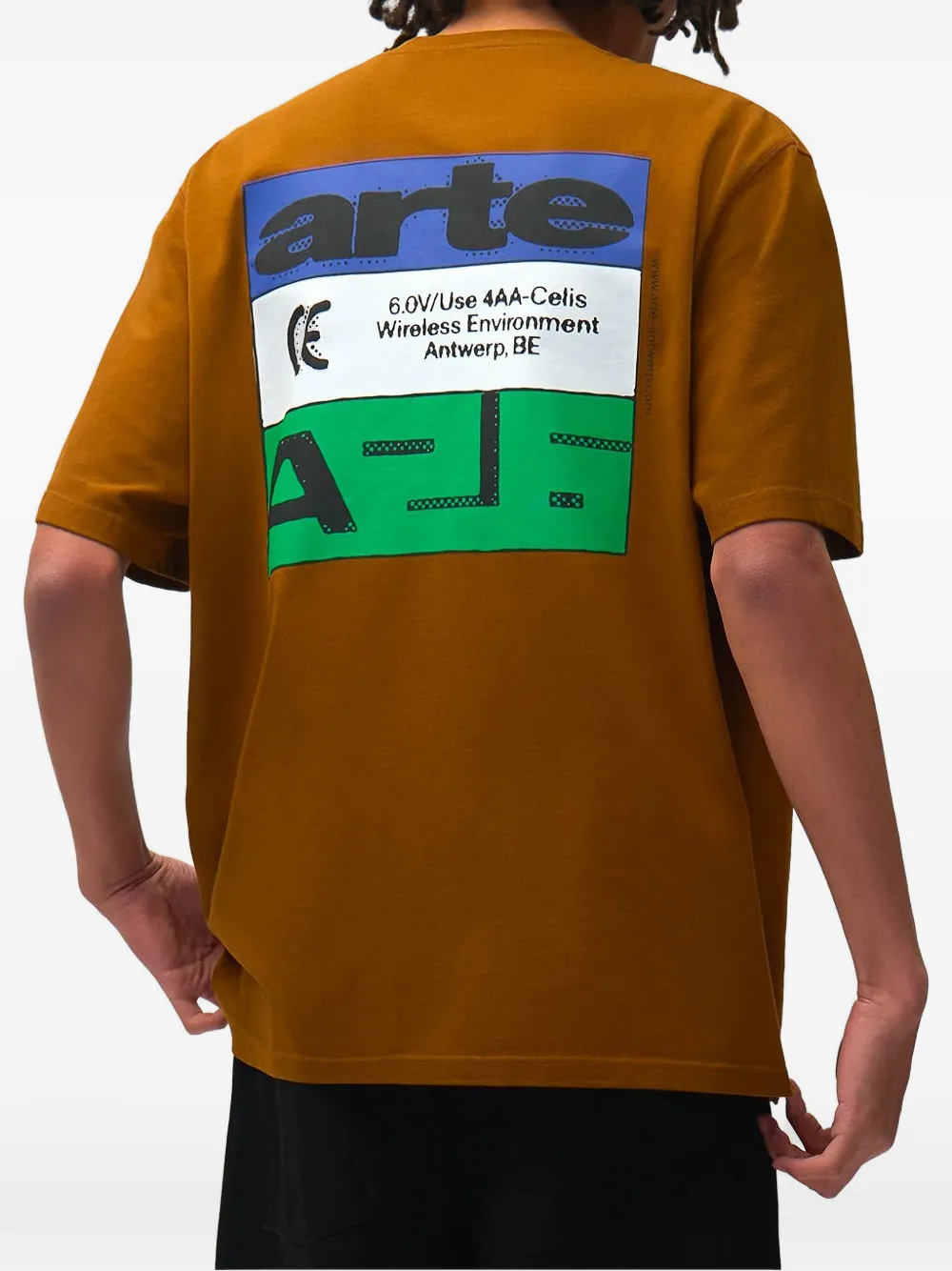 Arte Antwerp T-shirt met print Bruin