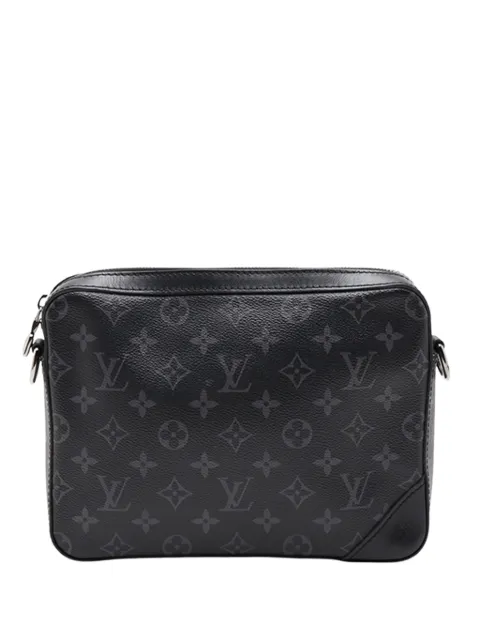 Louis Vuitton Pre-Owned 2021-2026 Monogram Eclipse Trio Messenger crossbody bag
