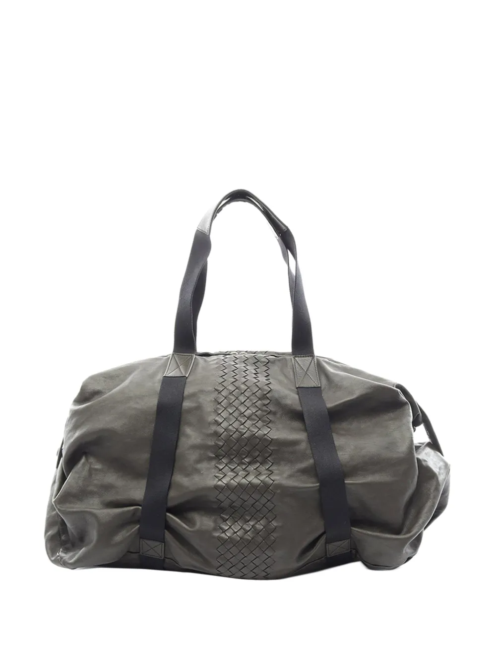 Bottega Veneta Pre-Owned 2012-2026 Nappa Intrecciato Trimmed travel bag - Braun
