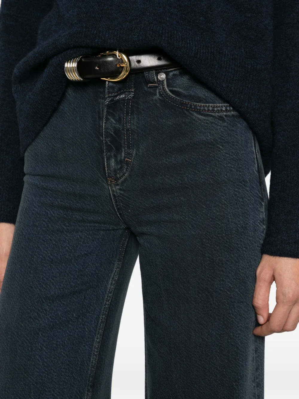 Closed Glow Up wide-leg jeans Blauw