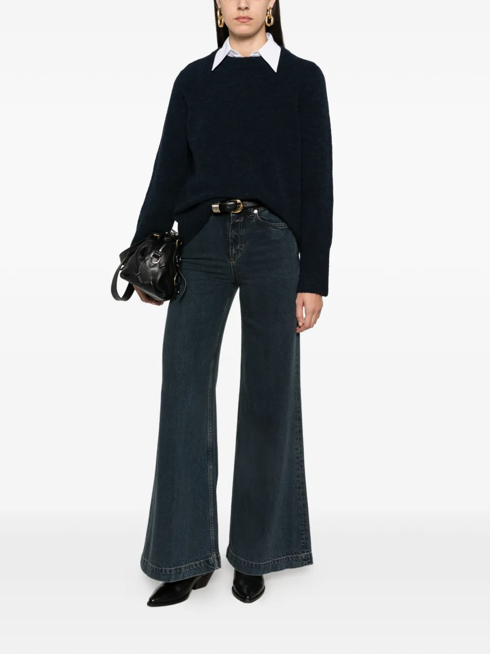 Closed Glow Up wide-leg jeans Blauw