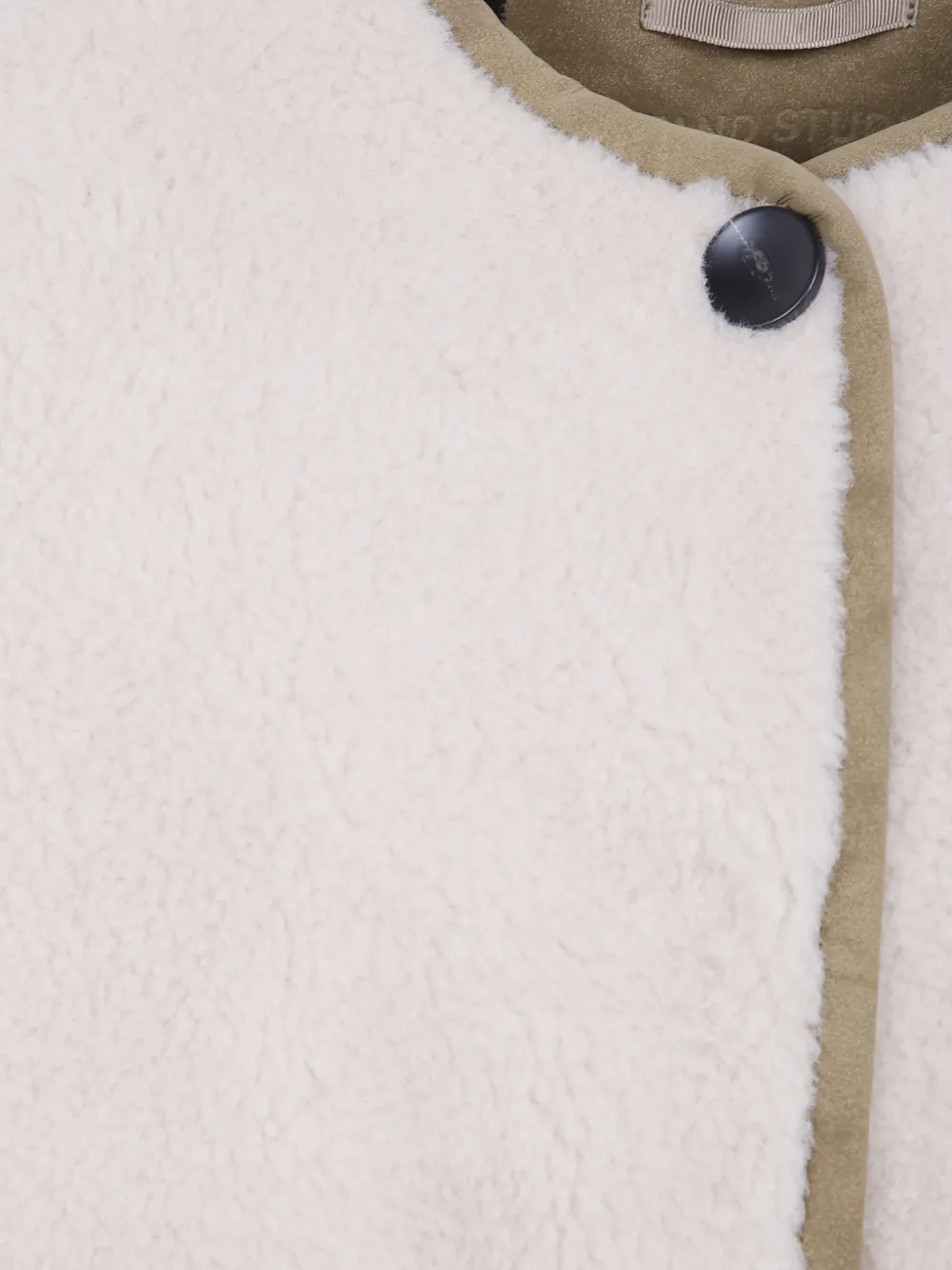 STAND STUDIO Marie faux-shearling panelled coat Beige