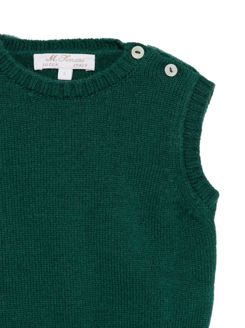 Mariella Ferrari button-fastening knitted vest Groen