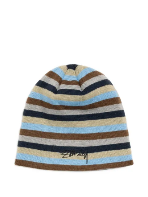 Stüssy Smooth Stock striped beanie hat
