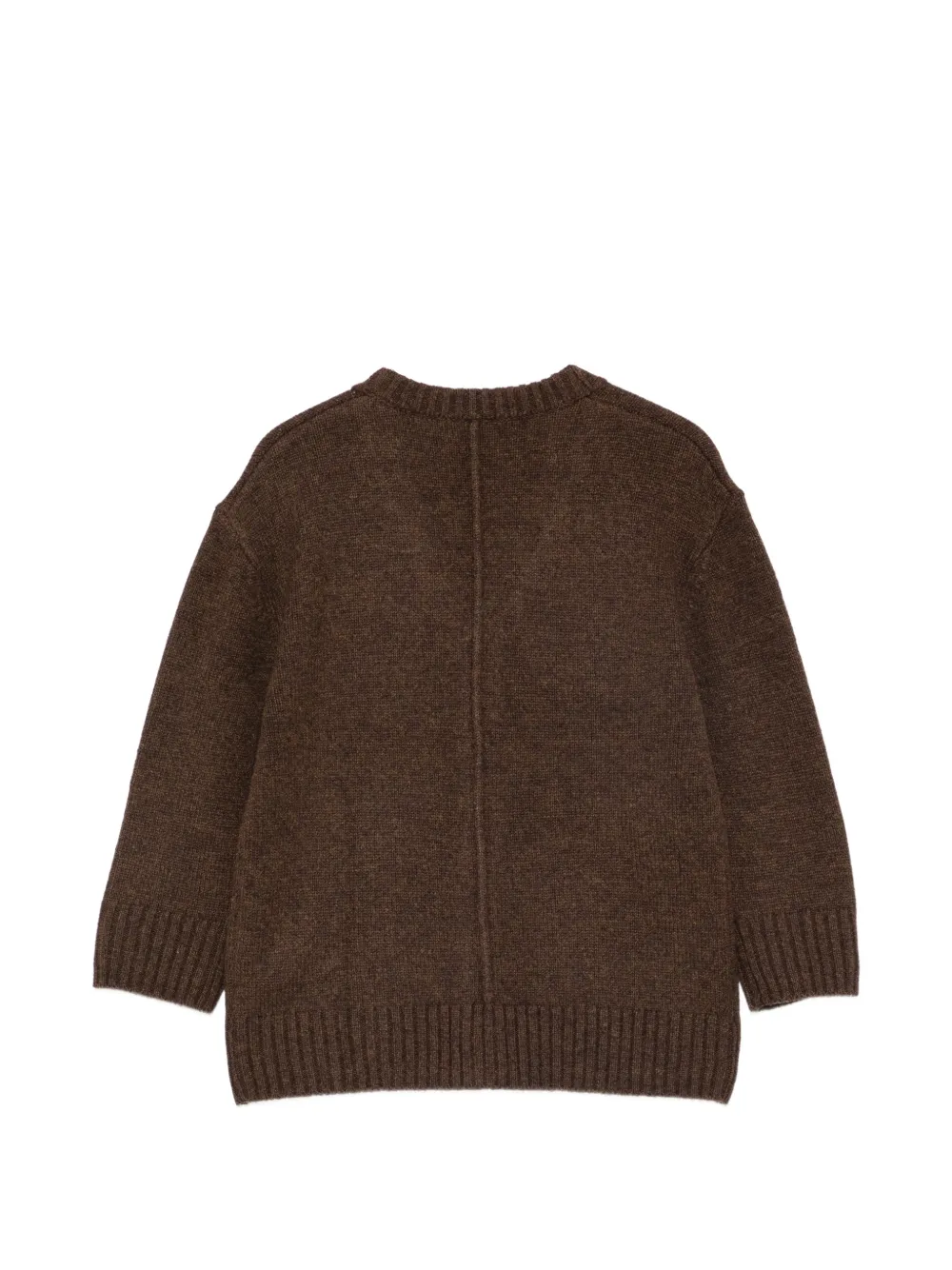 Paolo Pecora Kids V-neck button-up cardigan Bruin