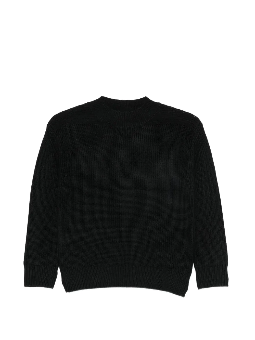 Paolo Pecora Kids waffle-knit sweater - Nero