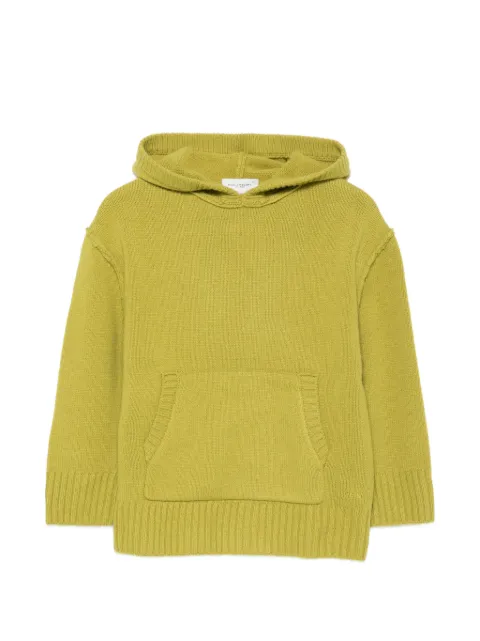 Paolo Pecora Kids hoodie tejida con logo bordado