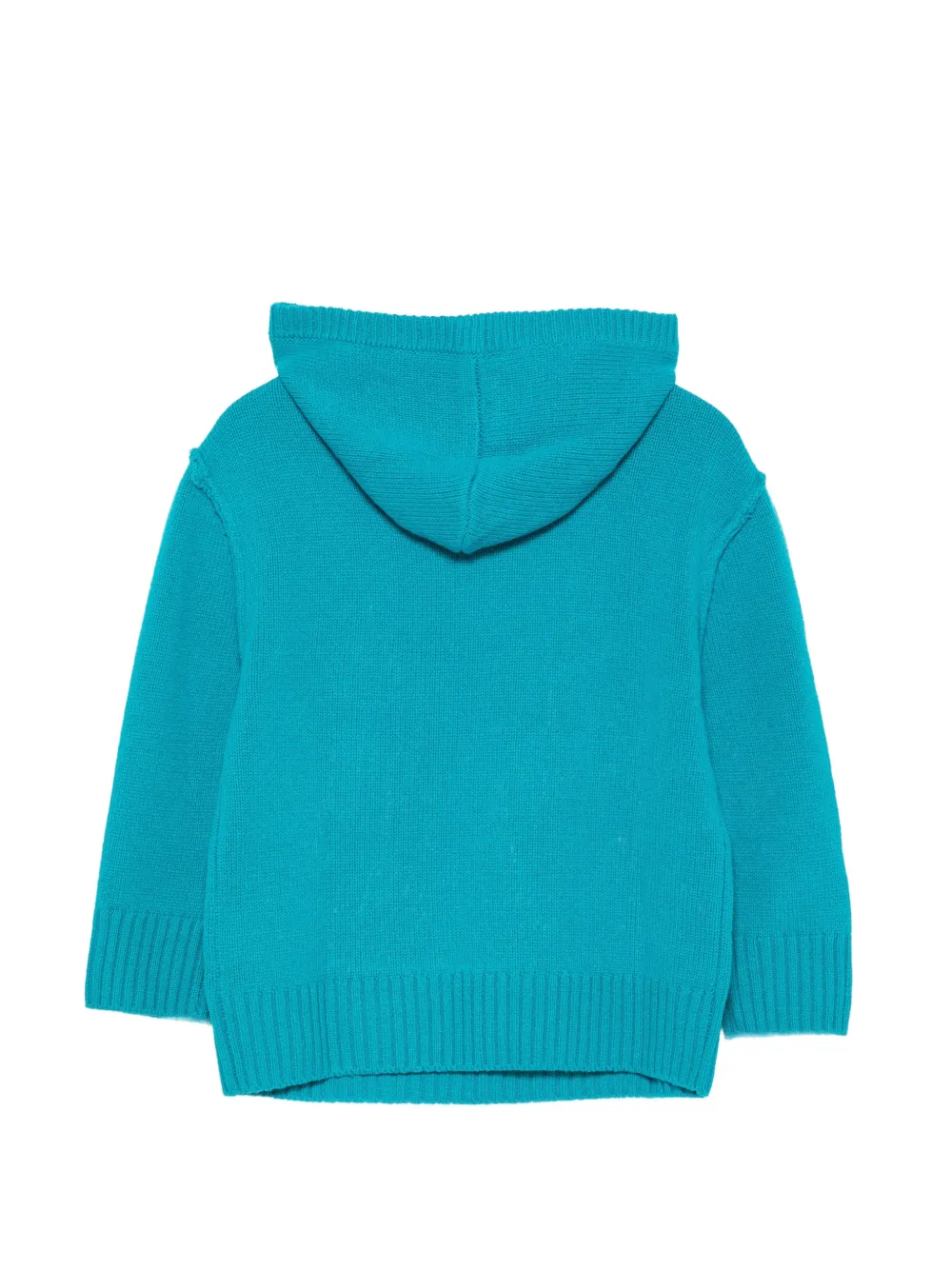 Paolo Pecora Kids knit pouch-pocket hoodie Blauw