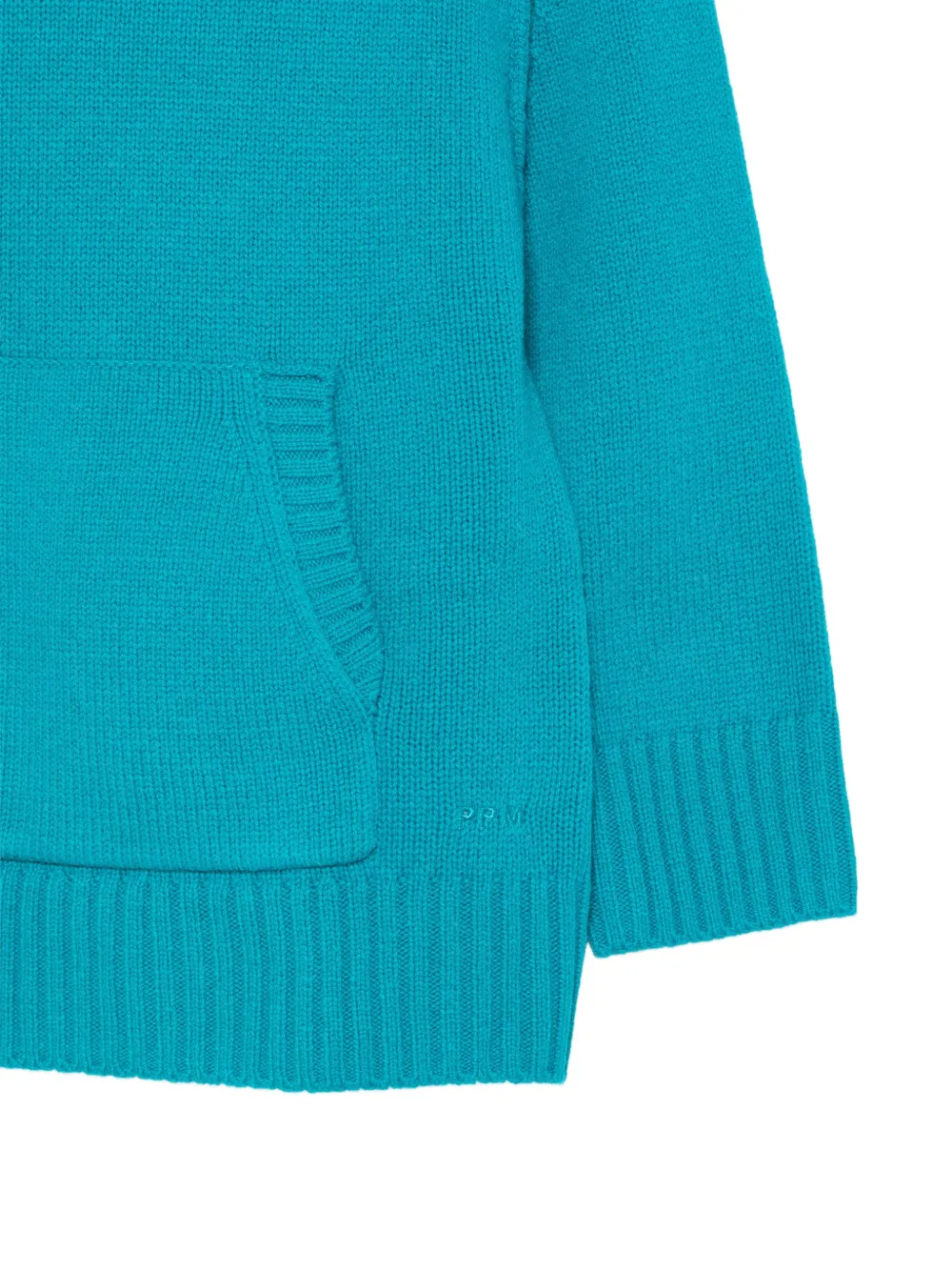 Paolo Pecora Kids knit pouch-pocket hoodie Blauw